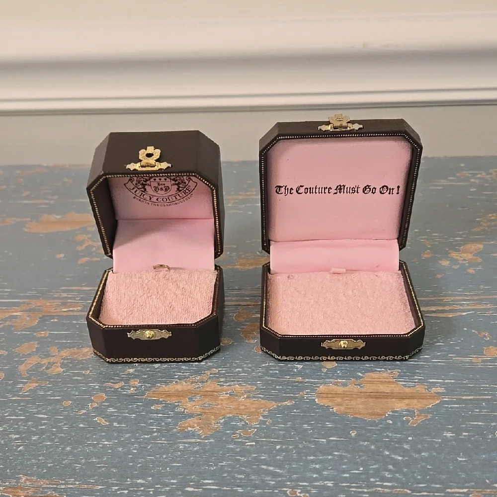 ✨️ Juicy Couture Brown and Pink Jewelry Storage Boxes - Picture 1 of 5